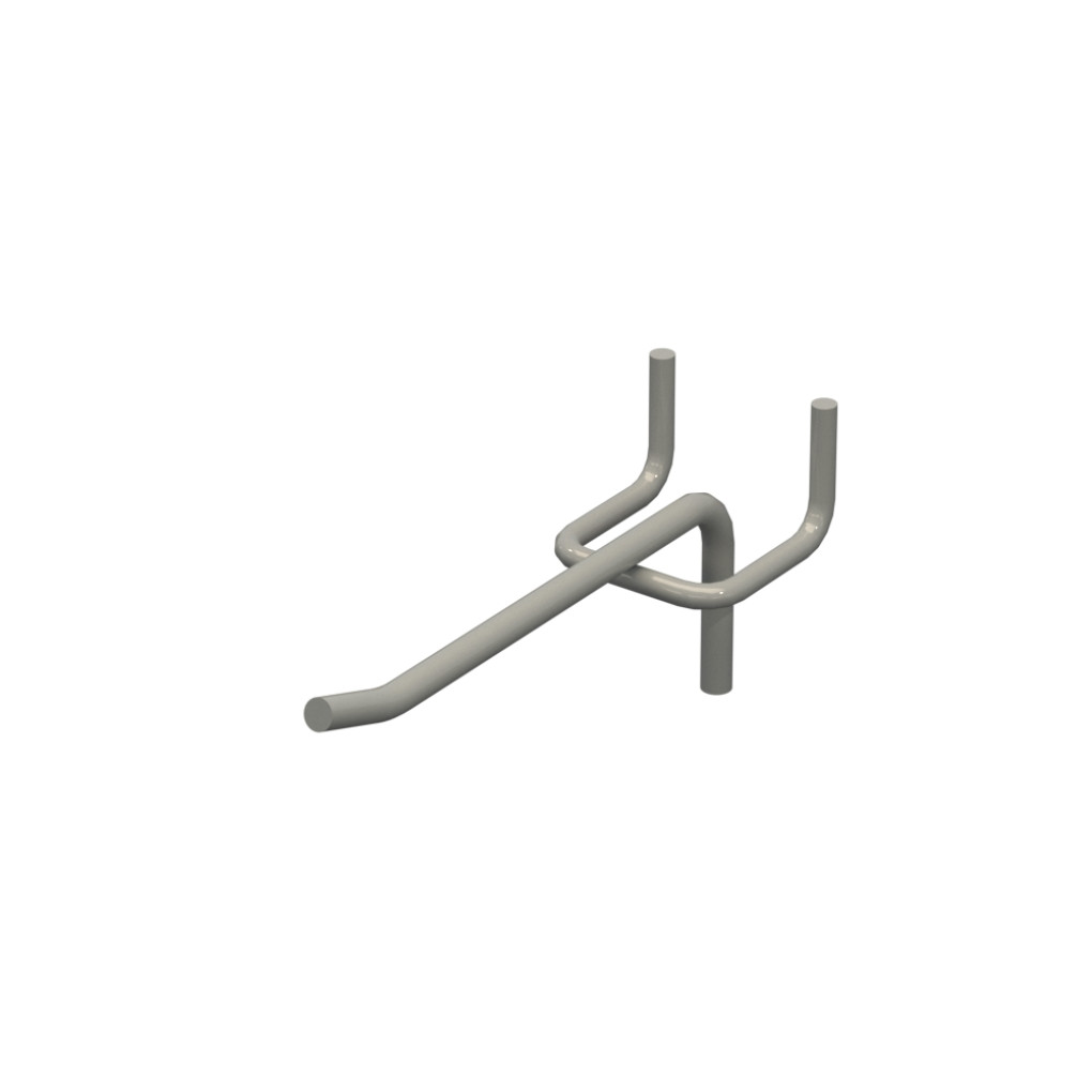 Гачок одинарний L-100 мм D-4 мм Сірий