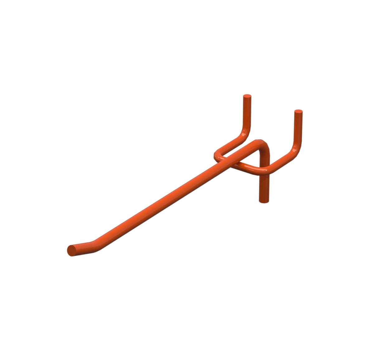 Гачок одинарний L-150 мм D-4 мм Помаранчевий