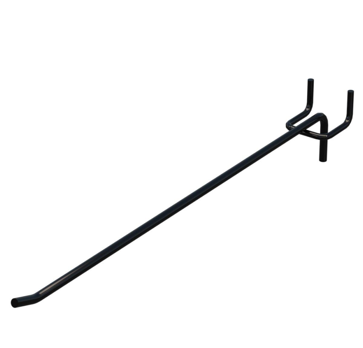 Гачок одинарний L-300 мм D-8 мм Чорний