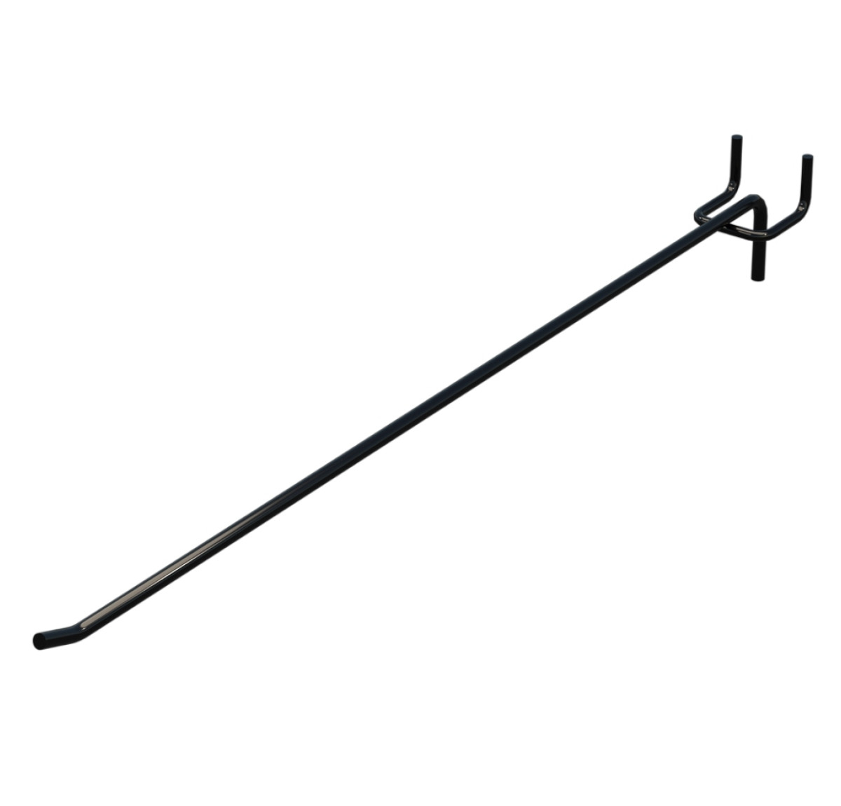 Гачок одинарний L-400 мм D-5 мм Чорний