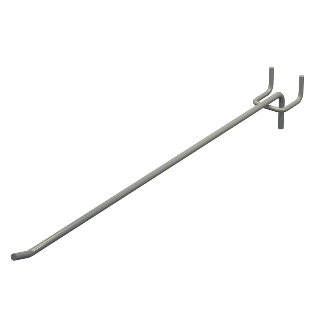Гачок одинарний L-350 мм D-5 мм Сірий