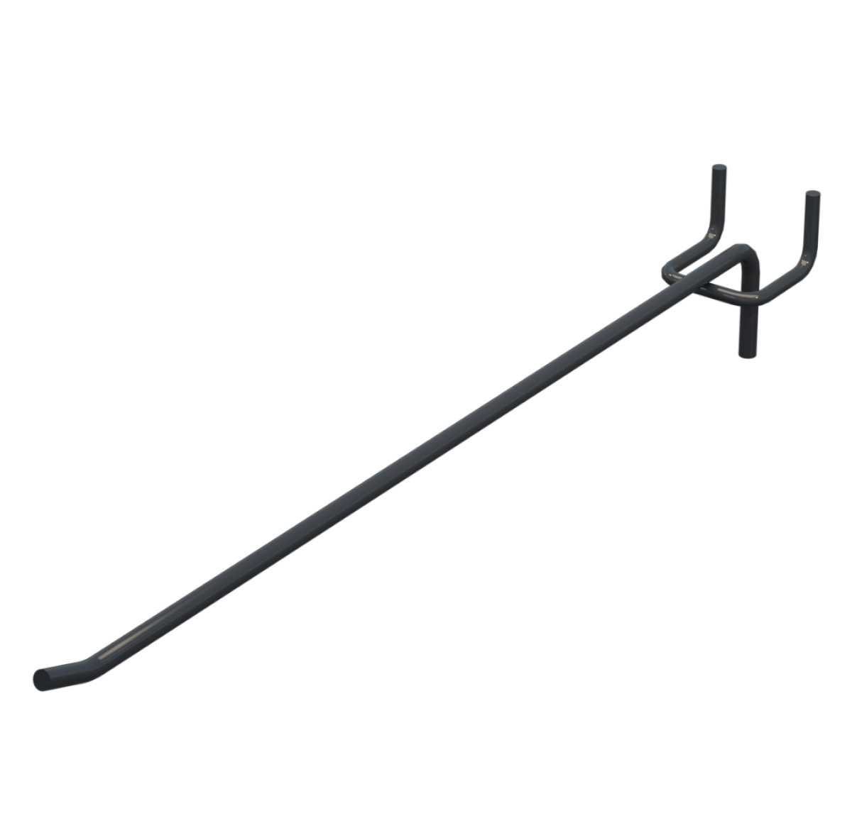 Гачок одинарний L-300 мм D-5 мм Антрацит