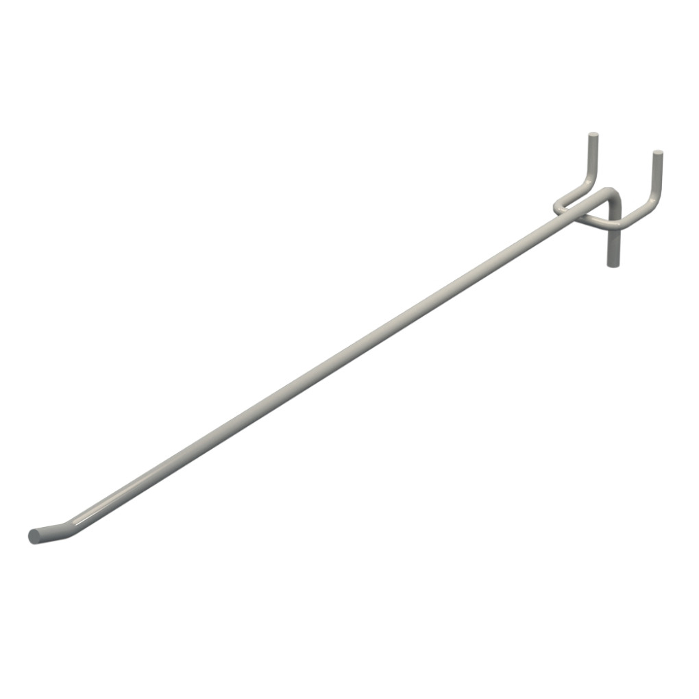 Гачок одинарний L-350 мм D-5 мм Світло сірий