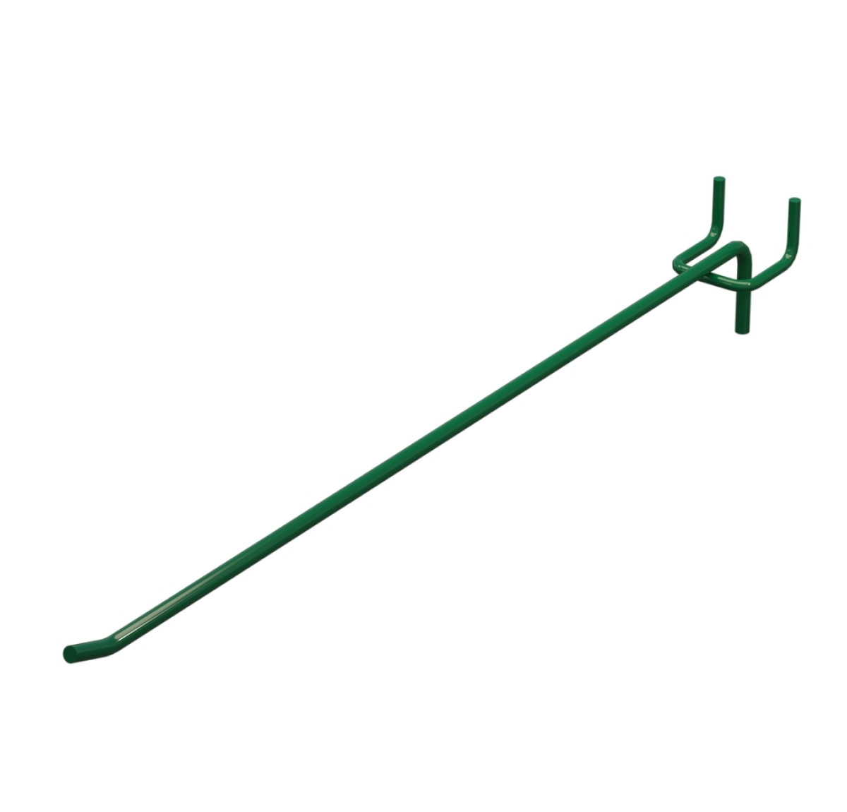 Гачок одинарний L-350 мм D-5 мм Зелений