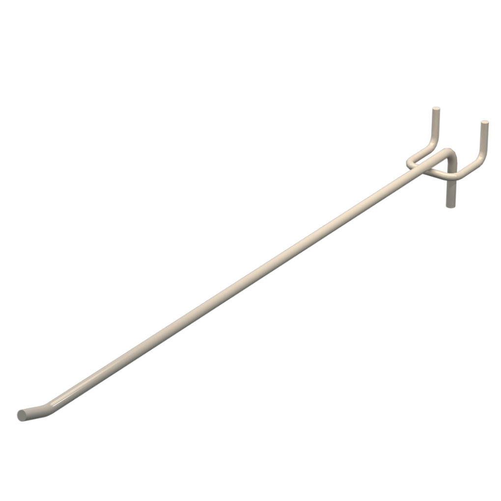 Крючок одинарный для перфорации L-350 мм D-5 мм, шаг 45 мм, Бежевый RAL9001