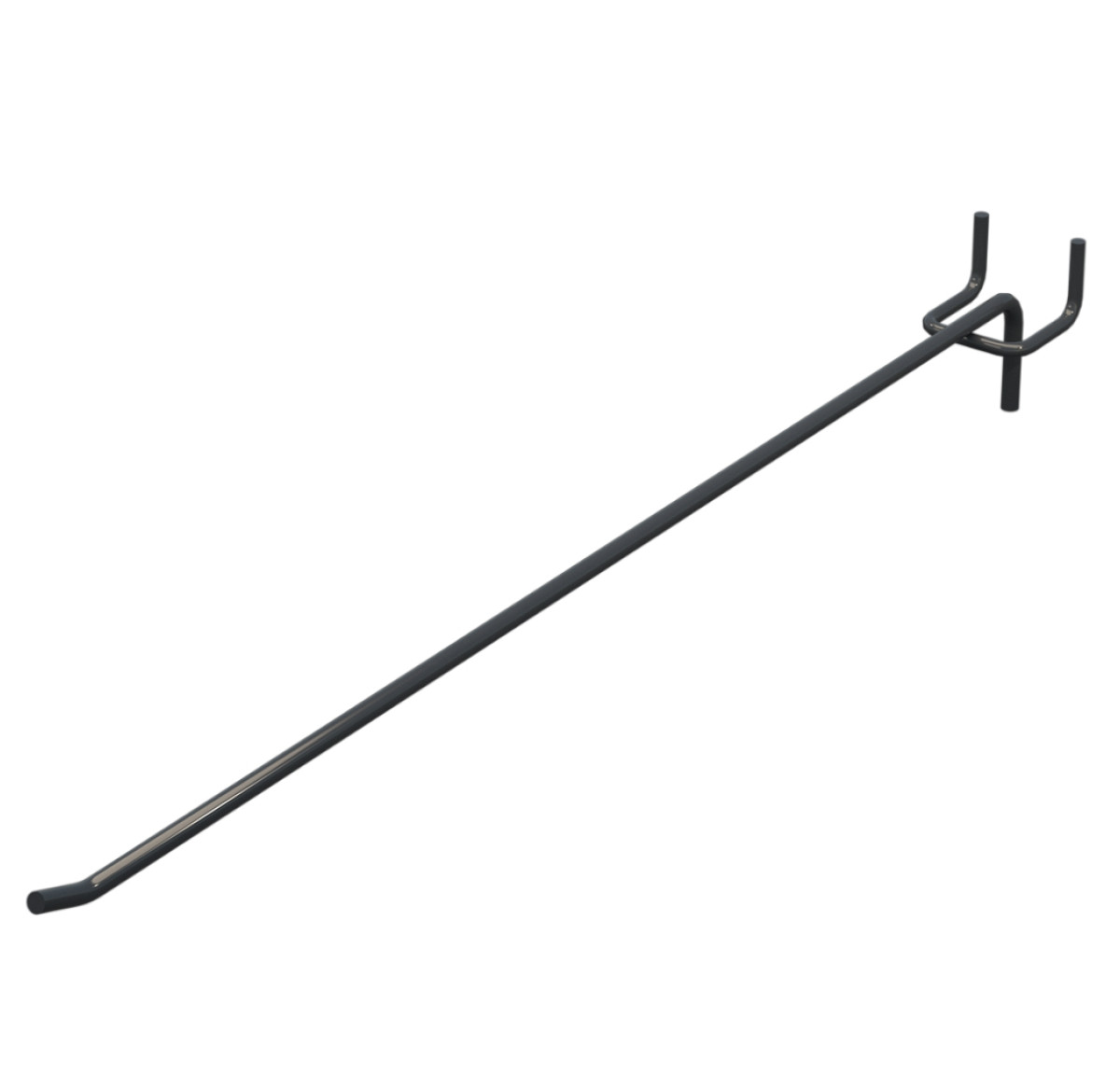 Гачок одинарний L-400 мм D-5 мм Антрацит