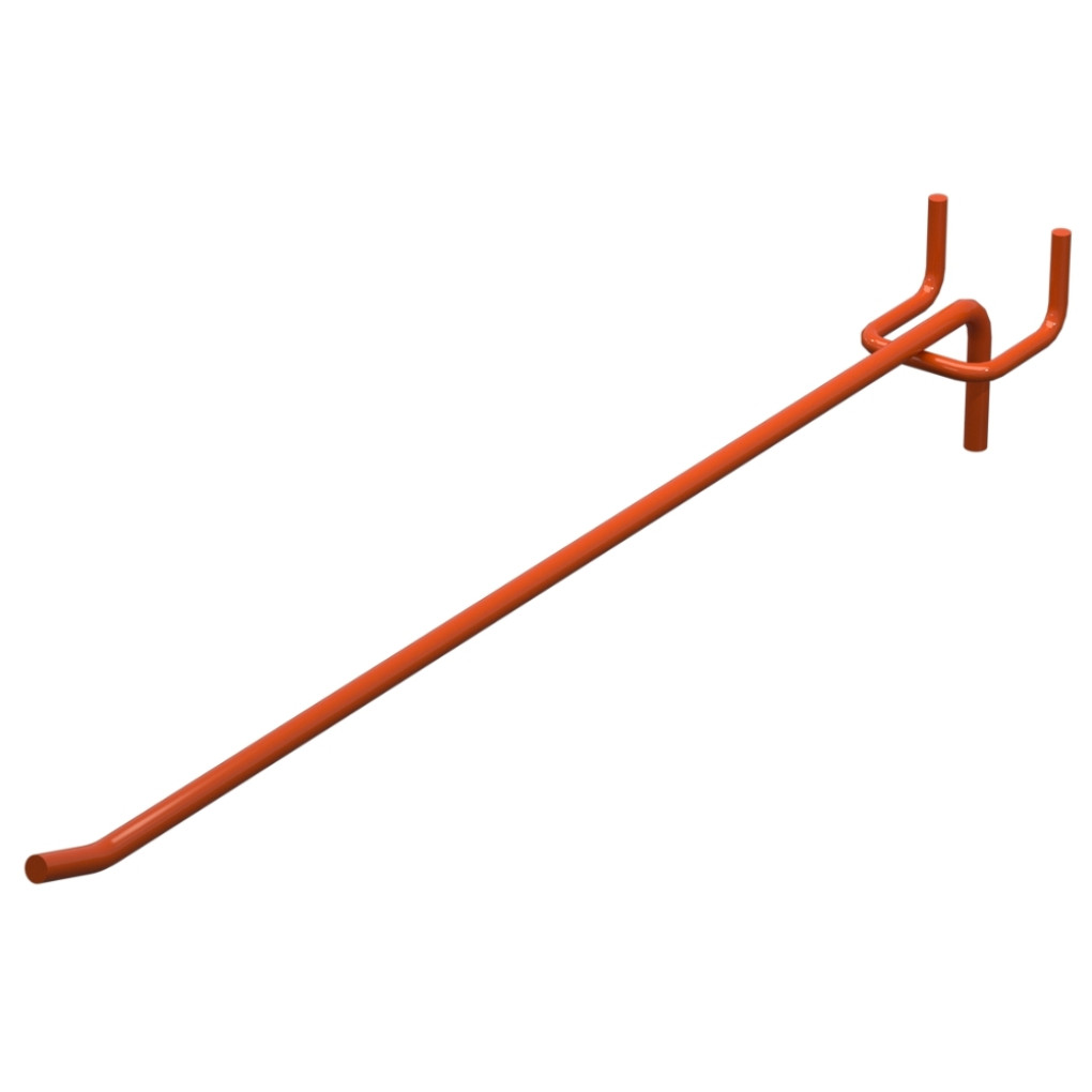 Гачок одинарний L-300 мм D-8 мм Помаранчевий