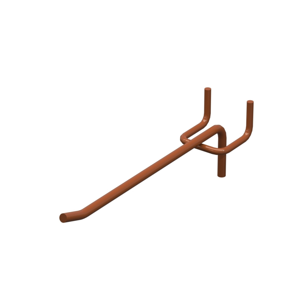 Гачок одинарний L-150 мм D-5 мм Коричневий