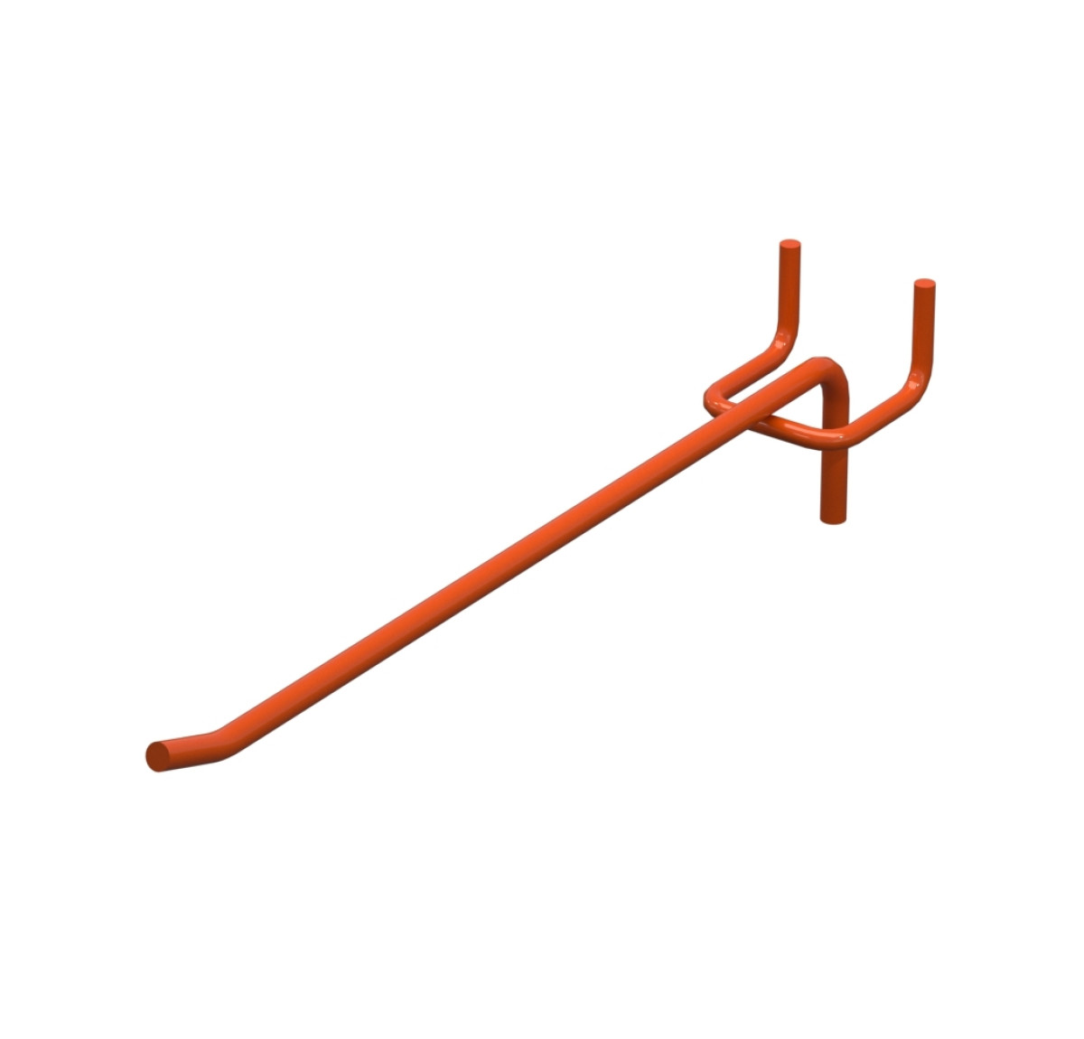 Гачок одинарний L-200 мм D-5 мм Помаранчевий