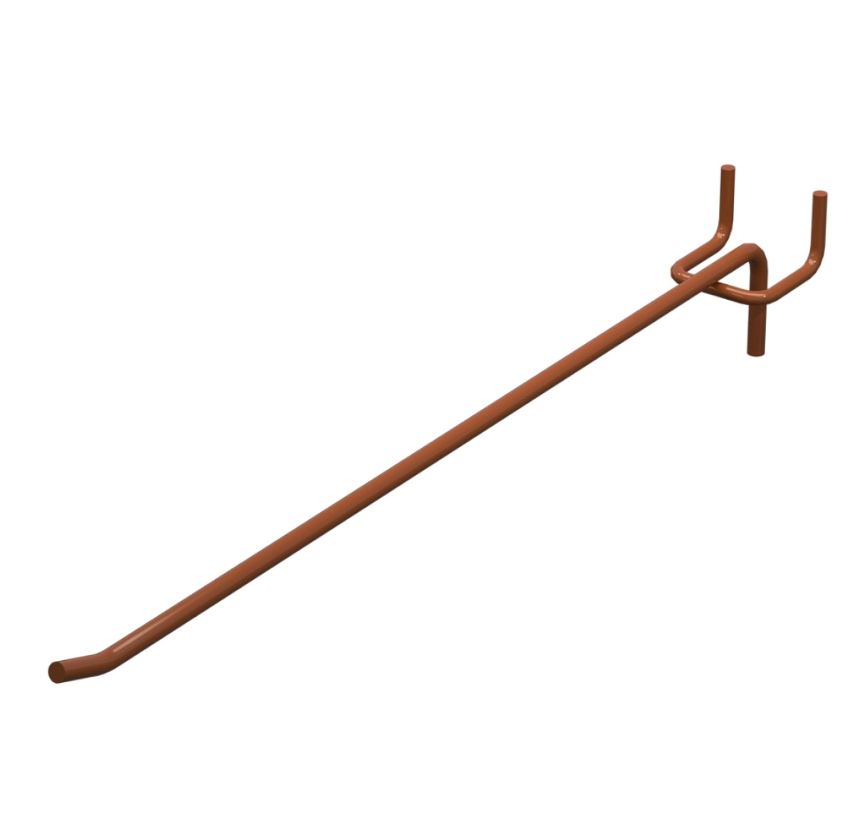 Гачок одинарний L-300 мм D-5 мм Коричневий