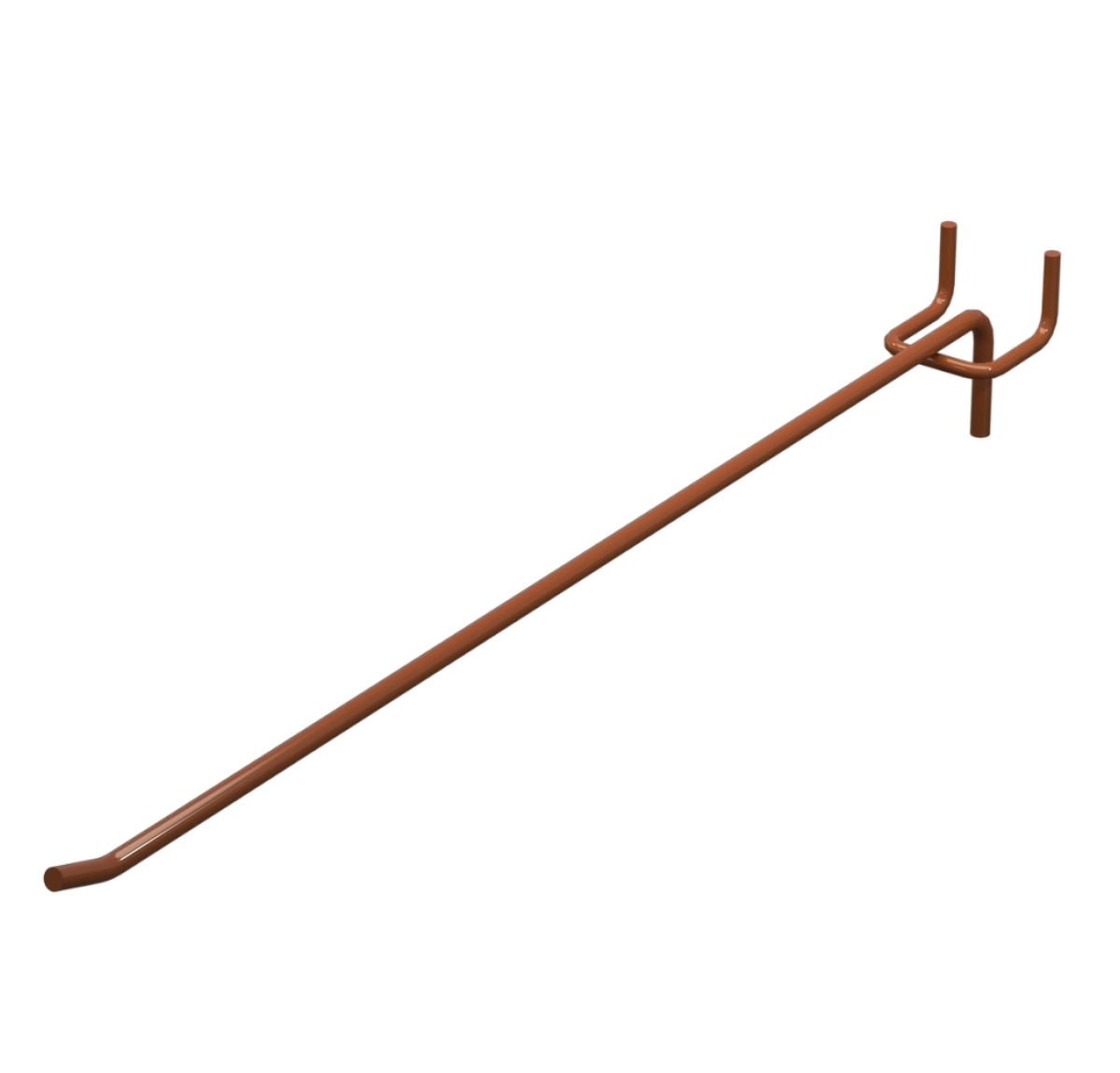 Гачок одинарний L-350 мм D-5 мм Коричневий