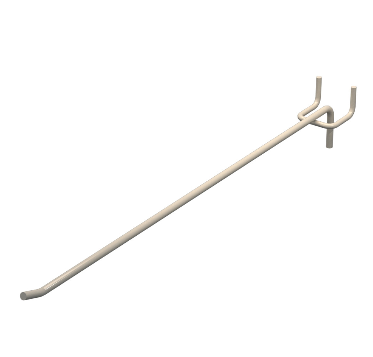 Гачок одинарний L-350 мм D-5 мм Бежевий