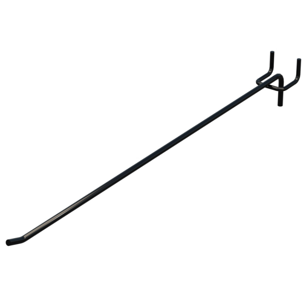 Гачок одинарний L-400 мм D-5 мм Чорний