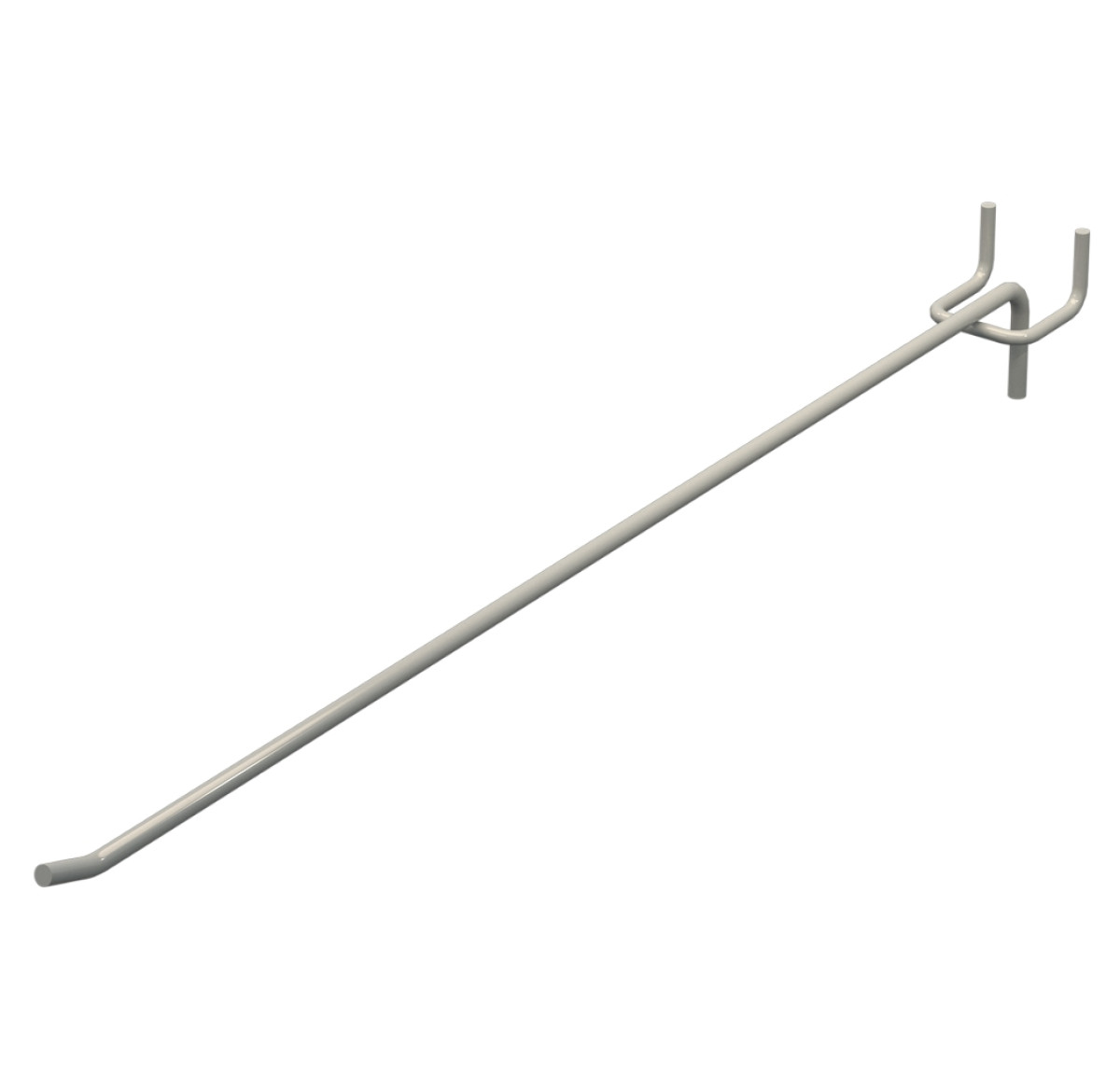 Гачок одинарний L-400 мм D-6 мм Світло сірий