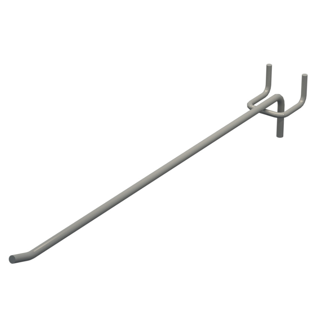 Гачок одинарний L-300 мм D-5 мм Сірий