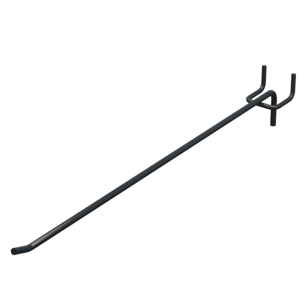 Крючок одинарный для перфорации L-350 мм D-5 мм, шаг 45 мм, Графитовый RAL7016
