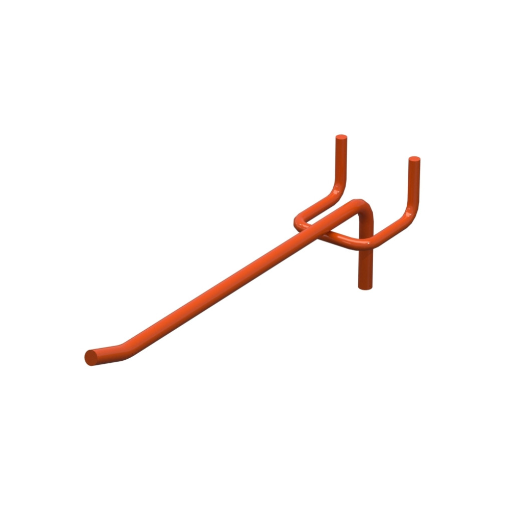 Гачок одинарний L-150 мм D-5 мм Помаранчевий