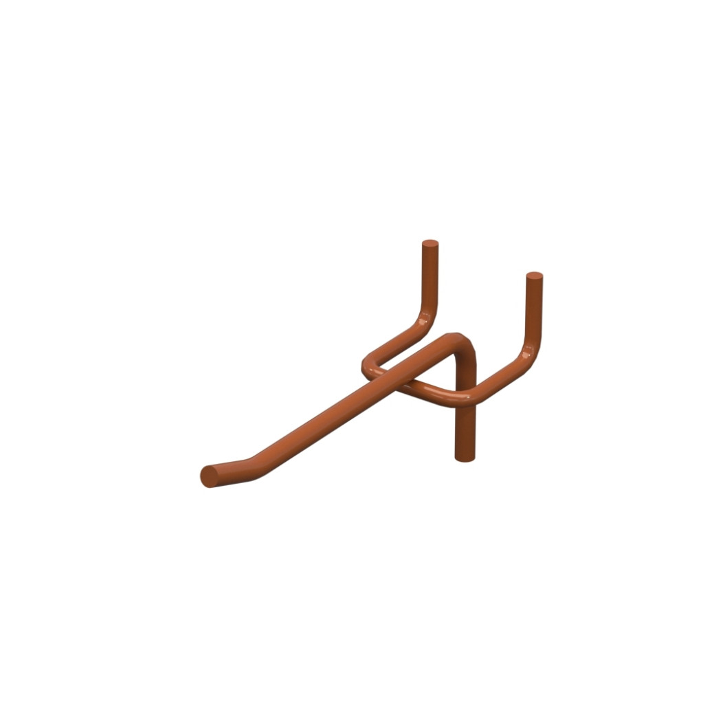 Гачок одинарний L-100 мм D-5 мм Коричневий