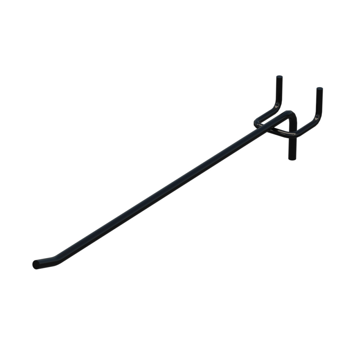 Гачок одинарний L-250 мм D-5 мм Чорний