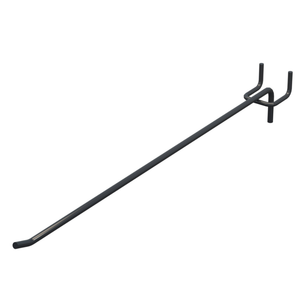 Гачок одинарний L-350 мм D-5 мм Антрацит