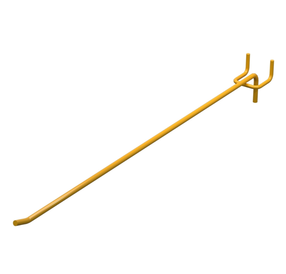 Гачок одинарний L-400 мм D-8 мм Жовтий