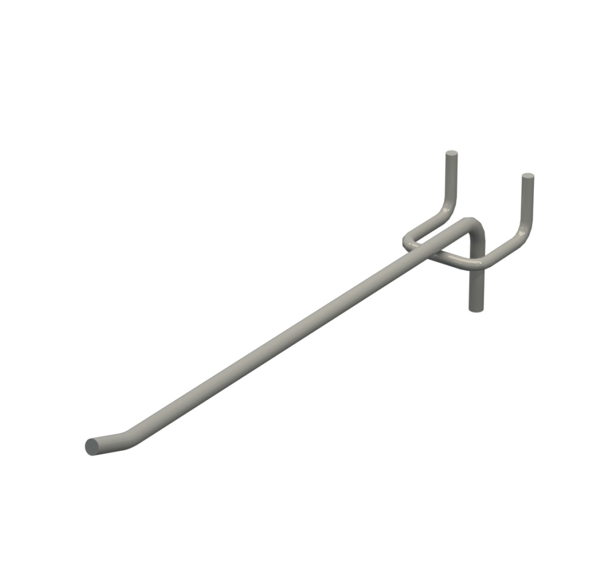 Гачок одинарний L-200 мм D-4 мм Сірий