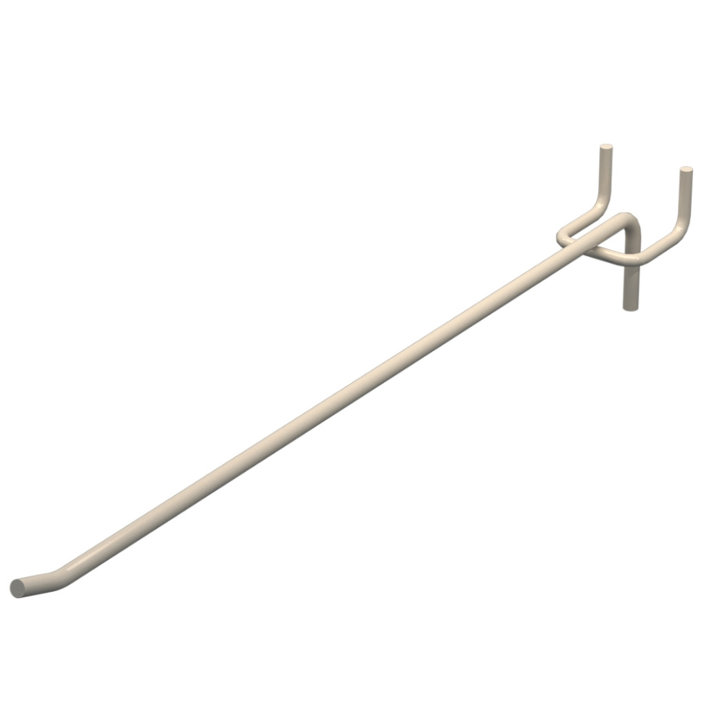 Гачок одинарний L-300 мм D-5 мм Бежевий