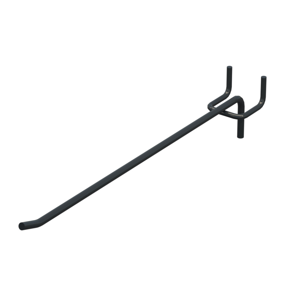 Гачок одинарний L-250 мм D-5 мм Графітовий