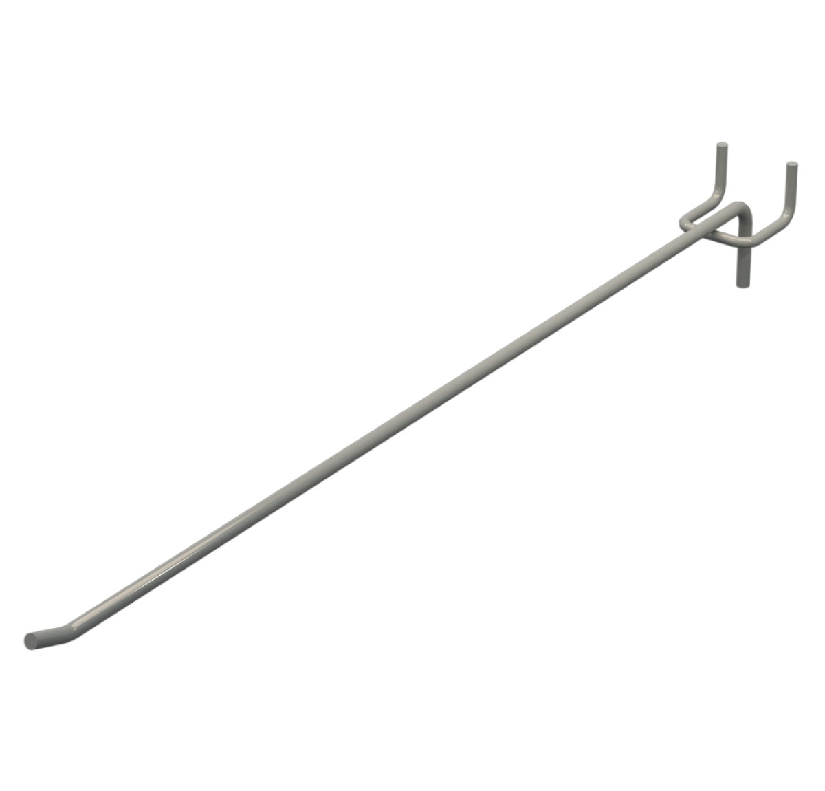 Гачок одинарний L-400 мм D-5 мм Сірий
