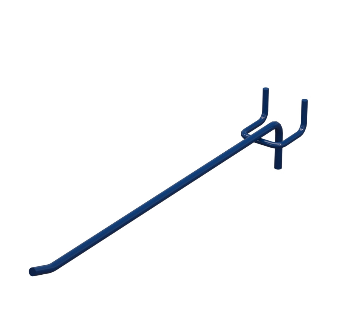 Гачок одинарний L-250 мм D-4 мм Синій