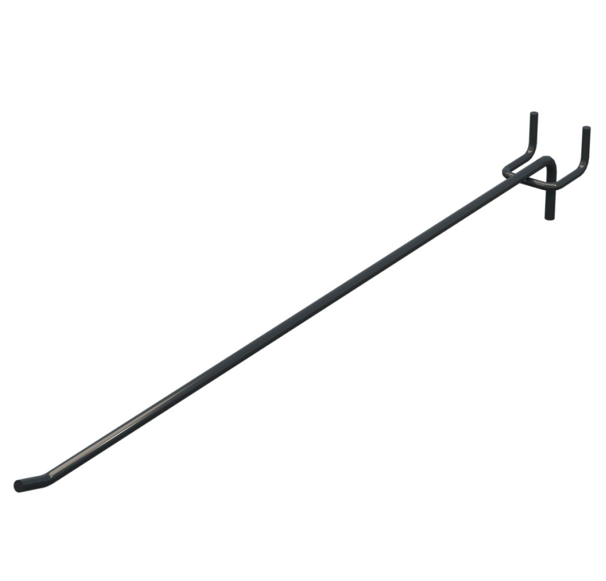 Гачок одинарний L-400 мм D-8 мм Графітовий