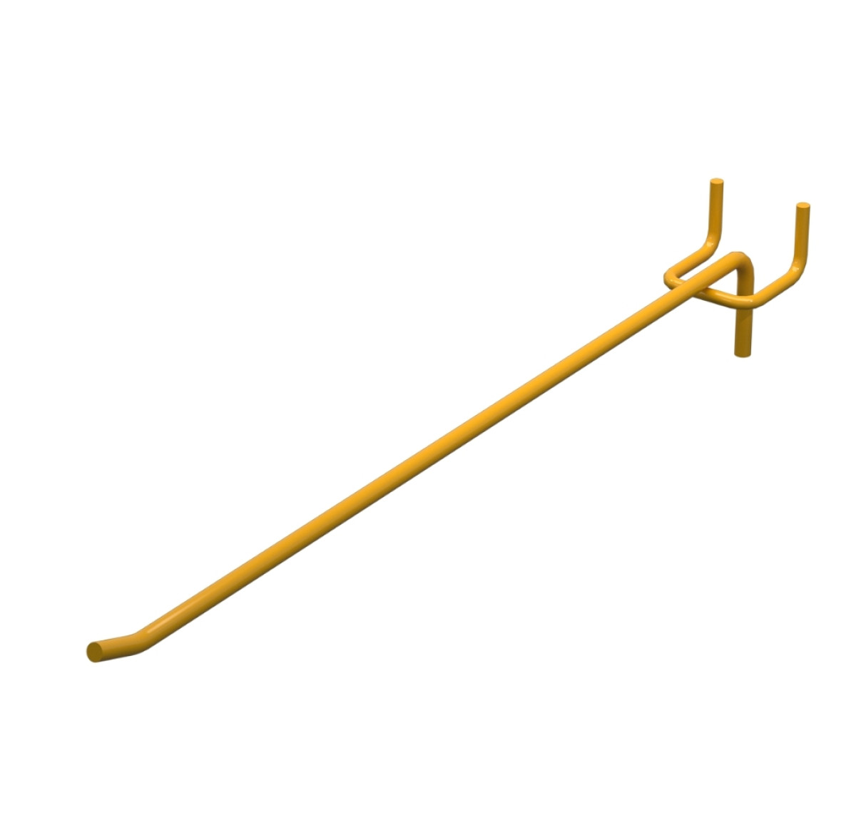 Гачок одинарний L-300 мм D-5 мм Жовтий