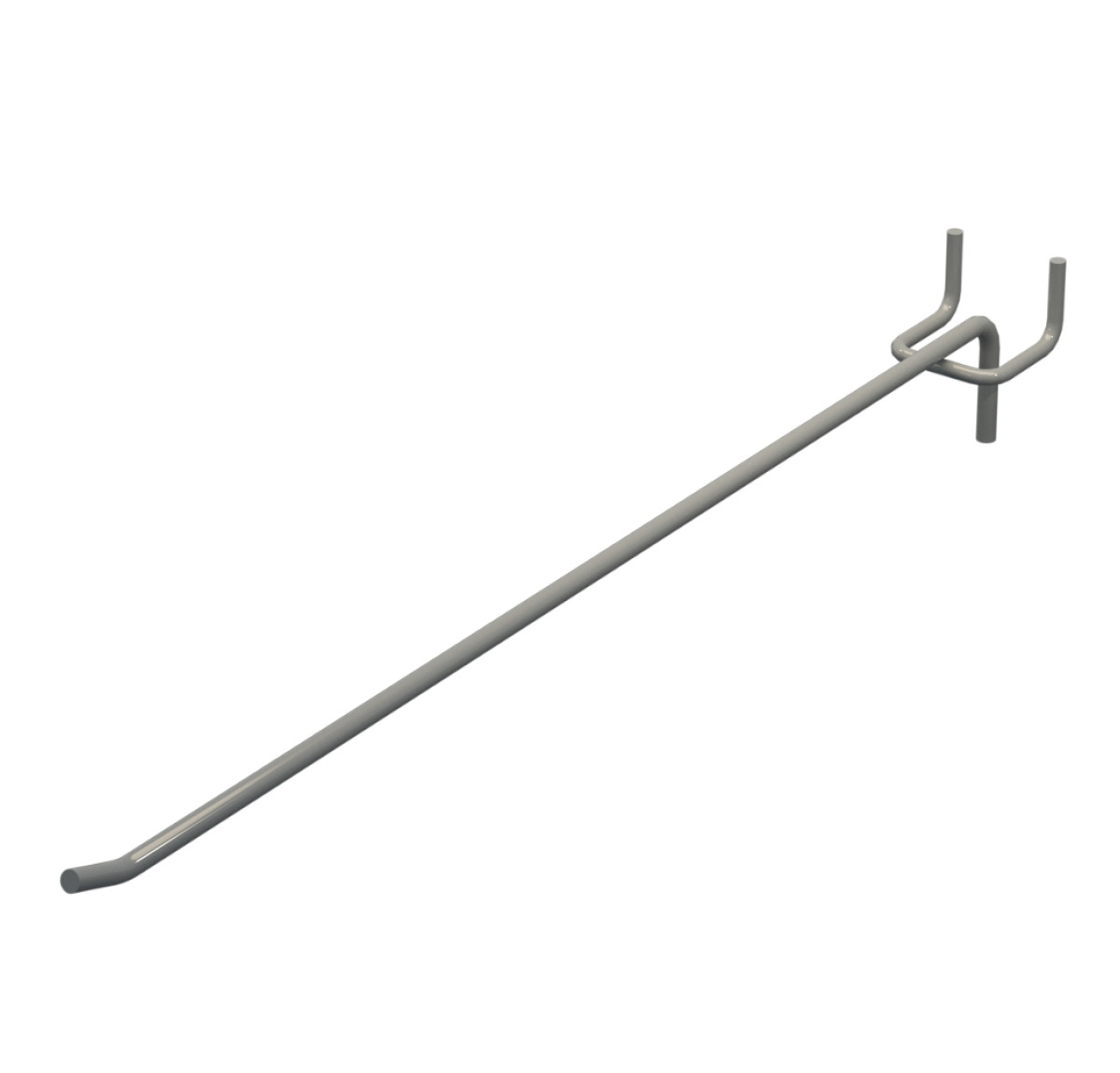 Гачок одинарний L-350 мм D-5 мм Сірий