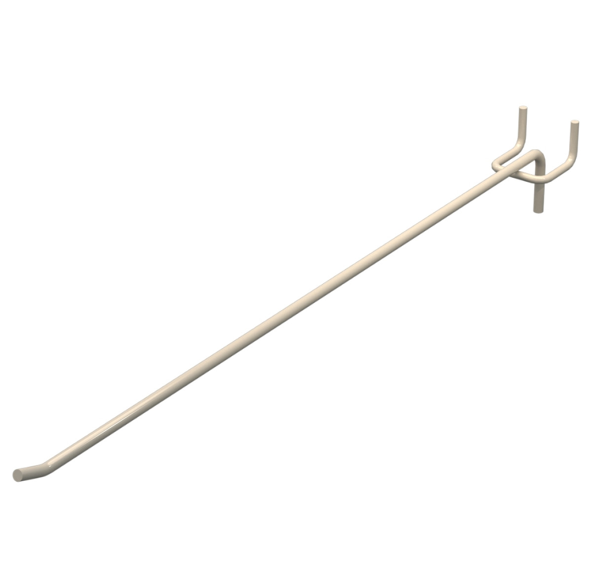 Гачок одинарний L-400 мм D-6 мм Бежевий