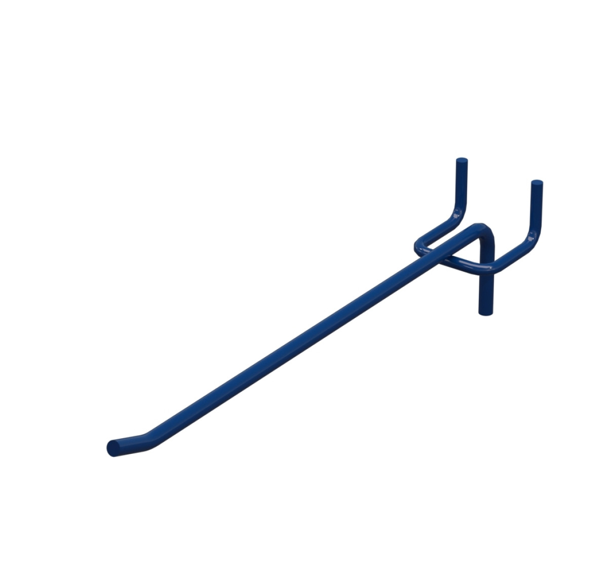 Гачок одинарний L-200 мм D-4 мм Синій