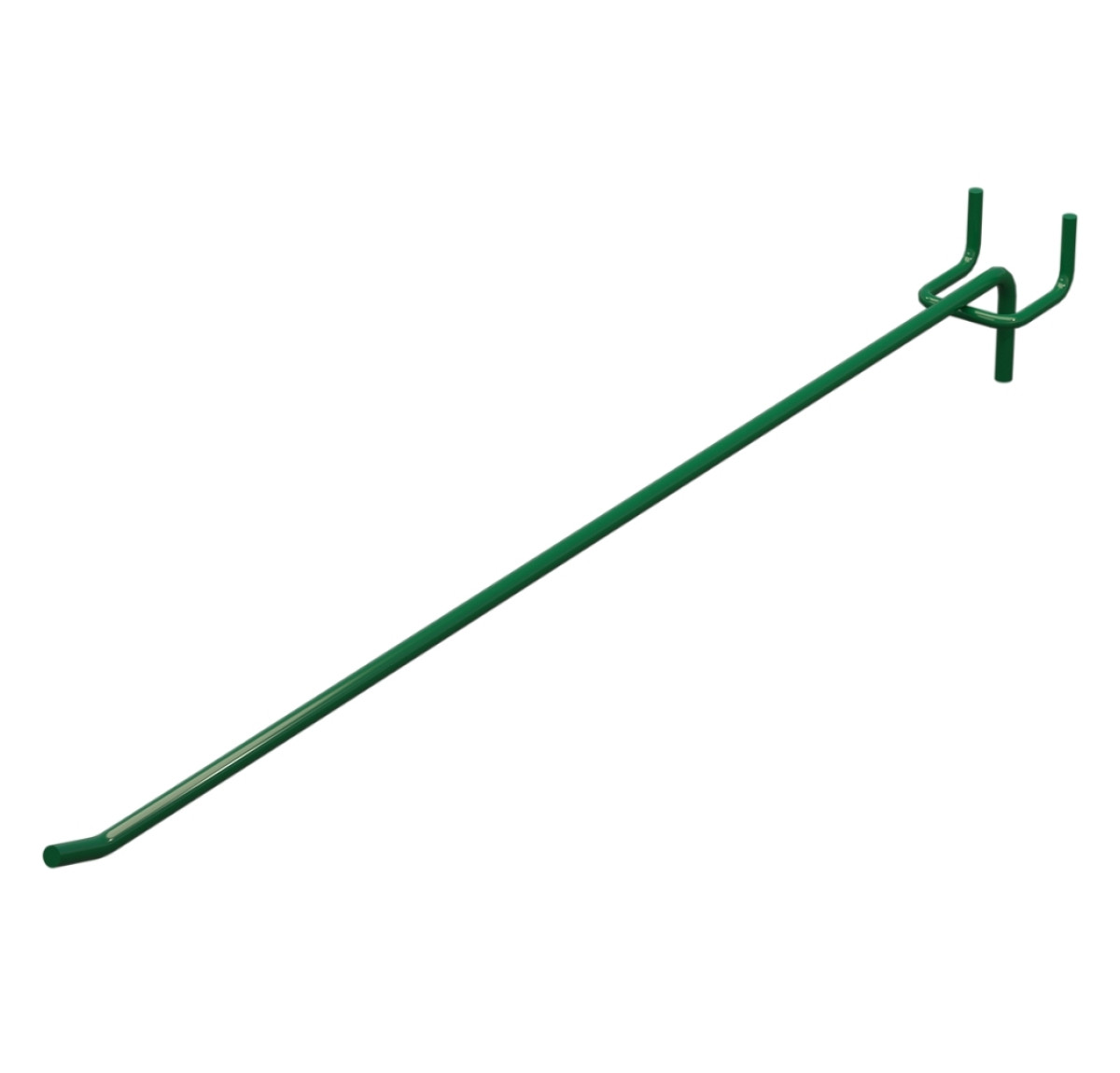 Гачок одинарний L-400 мм D-5 мм Зелений