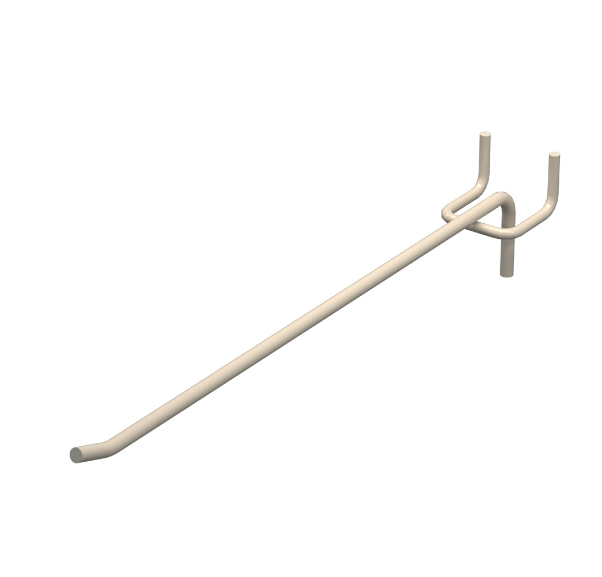 Гачок одинарний L-250 мм D-4 мм Бежевий