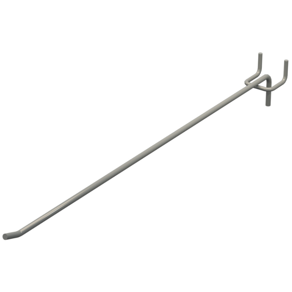 Гачок одинарний L-400 мм D-6 мм Сірий