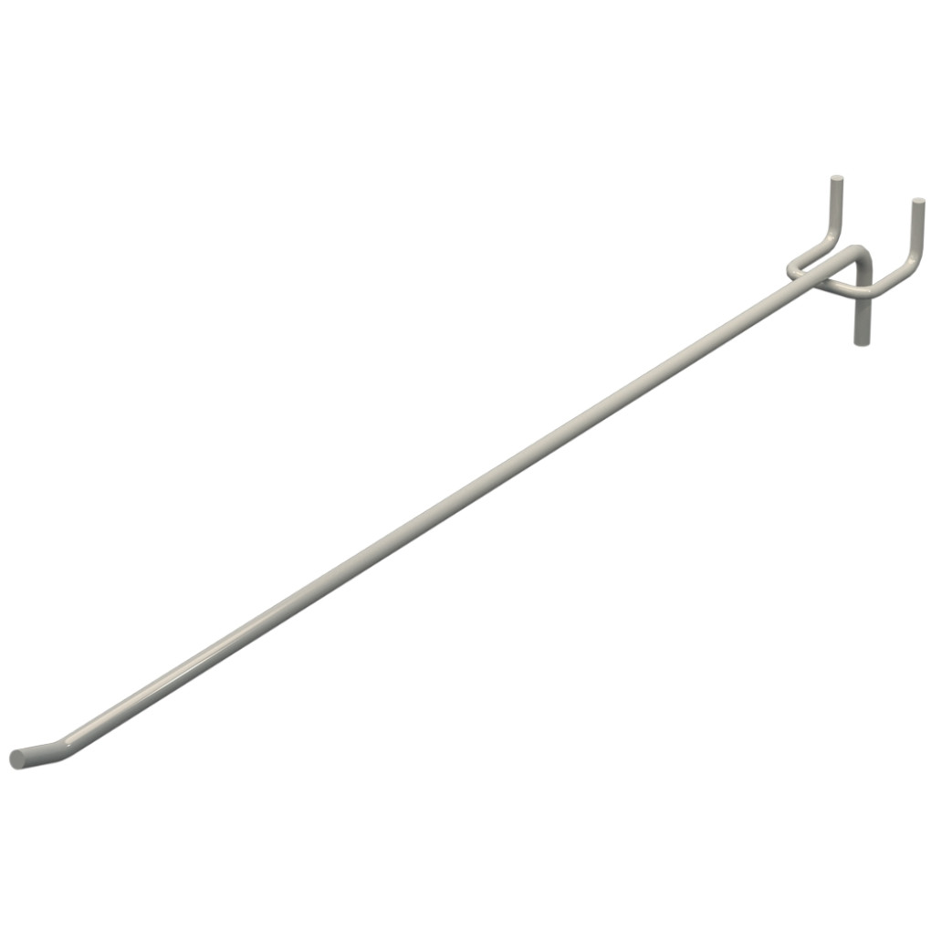 Гачок одинарний L-400 мм D-5 мм Світло сірий