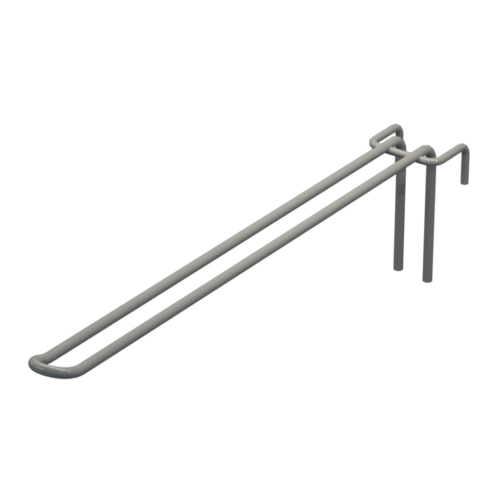 Крючок двойной L-300 мм D-5 мм для сетки Ral 9006