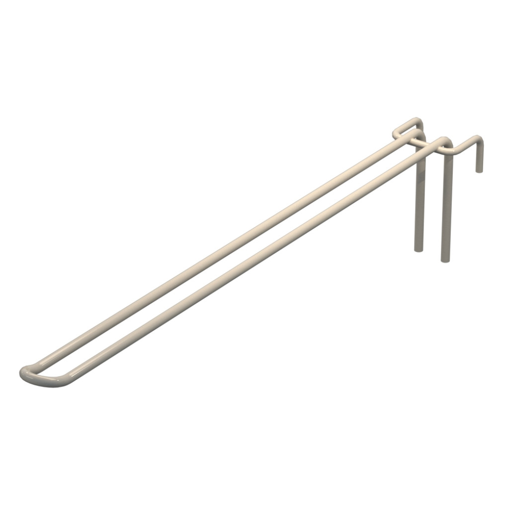 Крючок двойной L-350 мм D-5 мм для сетки Ral 9001