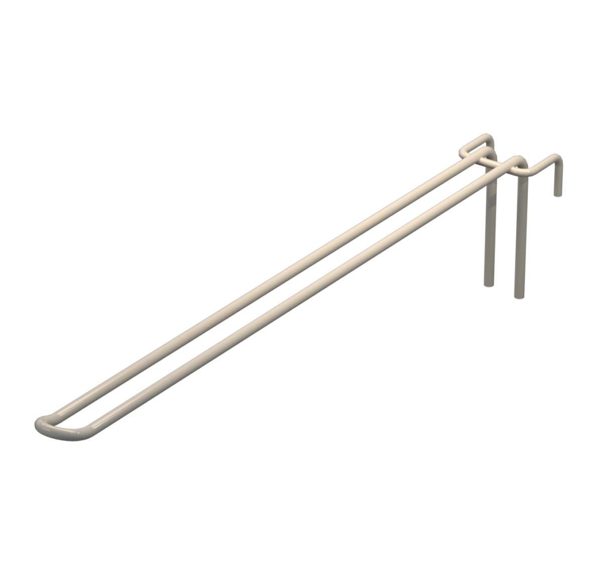 Крючок двойной L-350 мм D-5 мм для сетки Ral 9001
