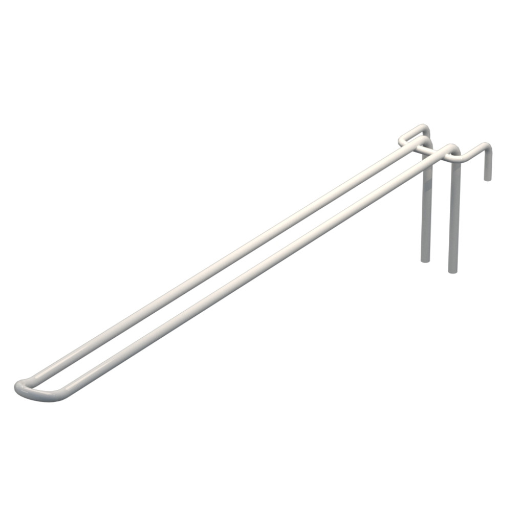 Крючок двойной L-350 мм D-5 мм для сетки Ral 9003