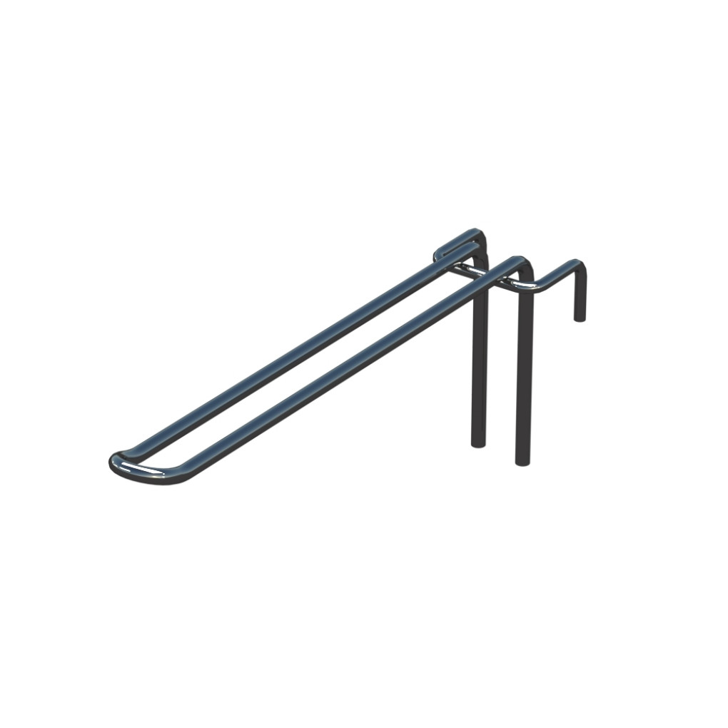 Крючок двойной L-200 мм D-5 мм для сетки Хром