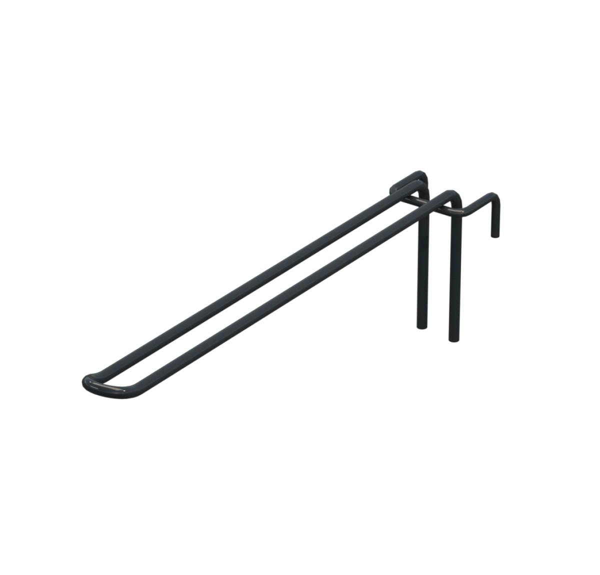 Крючок двойной L-250 мм D-5 мм для сетки Ral 7016