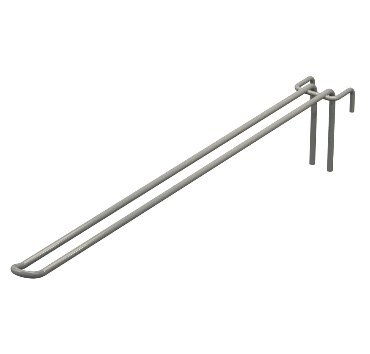 Крючок двойной L-400 мм D-5 мм для сетки Ral 9006