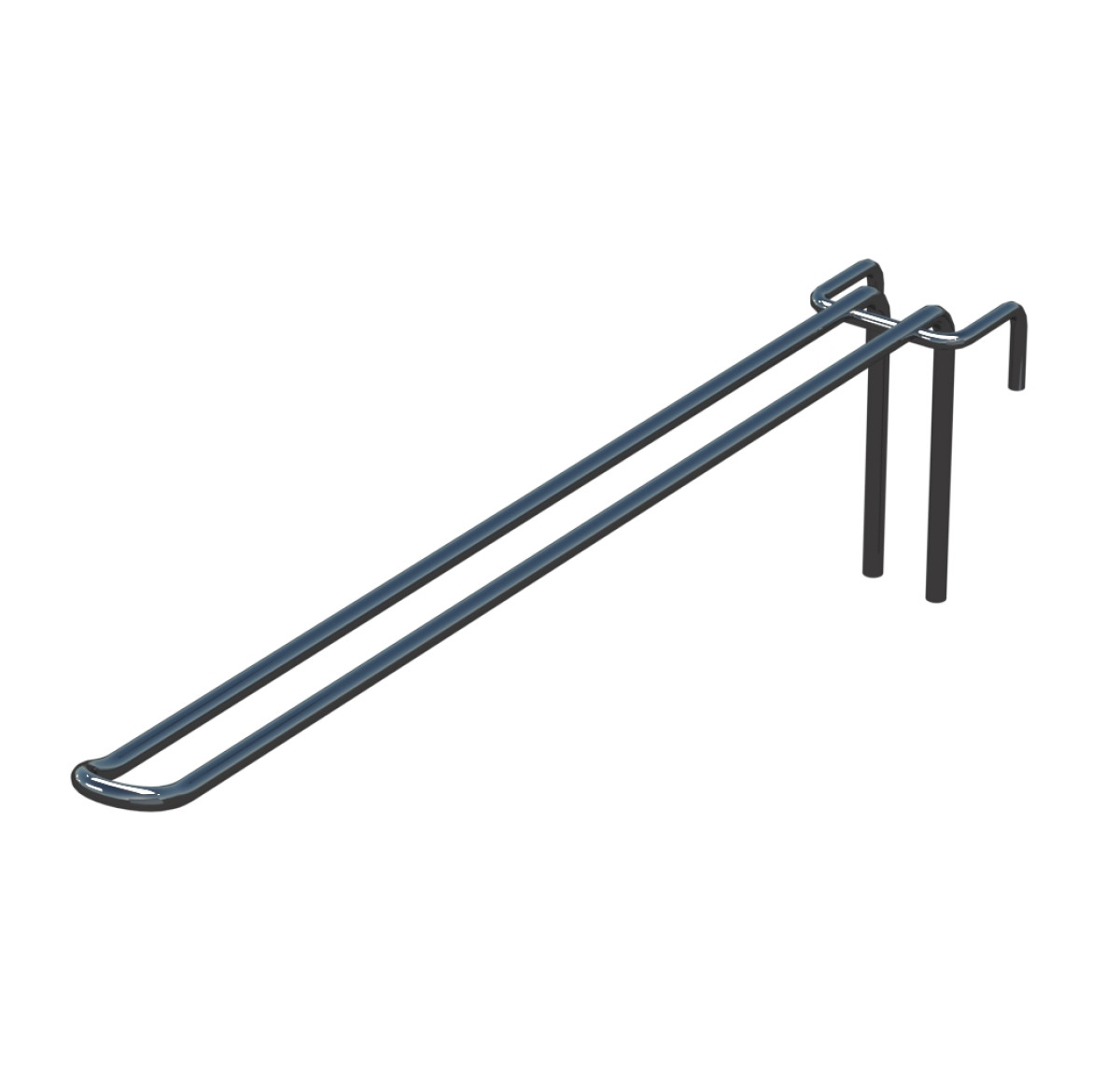 Крючок двойной L-300 мм D-5 мм для сетки Хром