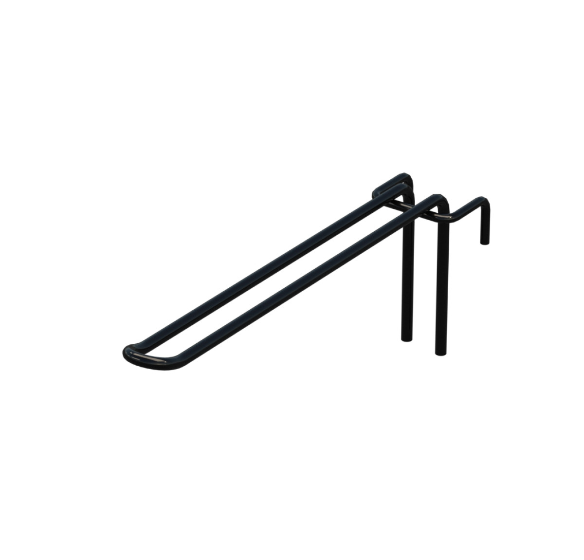 Крючок двойной L-200 мм D-5 мм для сетки Ral 9005