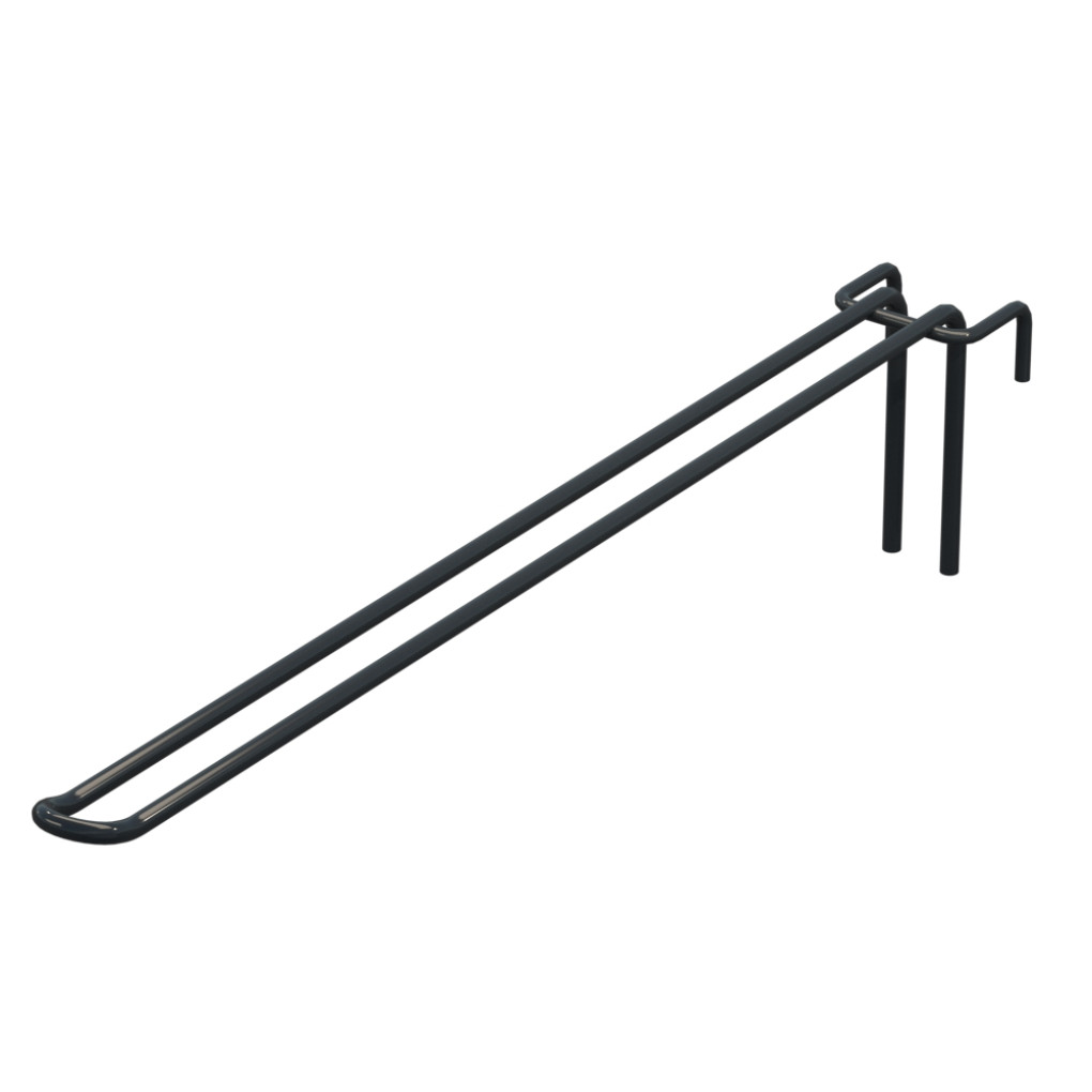 Крючок двойной L-350 мм D-5 мм для сетки Ral 7016