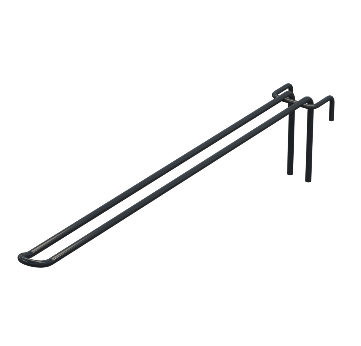 Крючок двойной L-350 мм D-5 мм для сетки Ral 7016